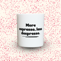 Duftkerze „More espresso, less despresso.“ von Kerzen der Herzen, Sojawachs im Glas