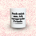 Duftkerze „Pack mich aus, ich verspreche Freude.“ von Kerzen der Herzen, Sojawachs im Glas