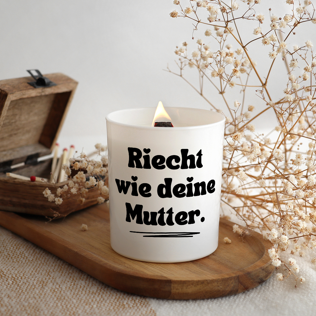 Duftkerze „Riecht wie deine Mutter.“ von Kerzen der Herzen – Bild 2