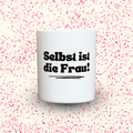 Duftkerze „Selbst ist die Frau!“ von Kerzen der Herzen, Sojawachs im Glas