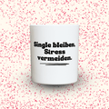 Duftkerze „Single bleiben, Stress vermeiden.“ von Kerzen der Herzen, Sojawachs im Glas
