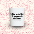 Duftkerze „Sollte wohl den Grasgeruch decken.“ von Kerzen der Herzen, Sojawachs im Glas