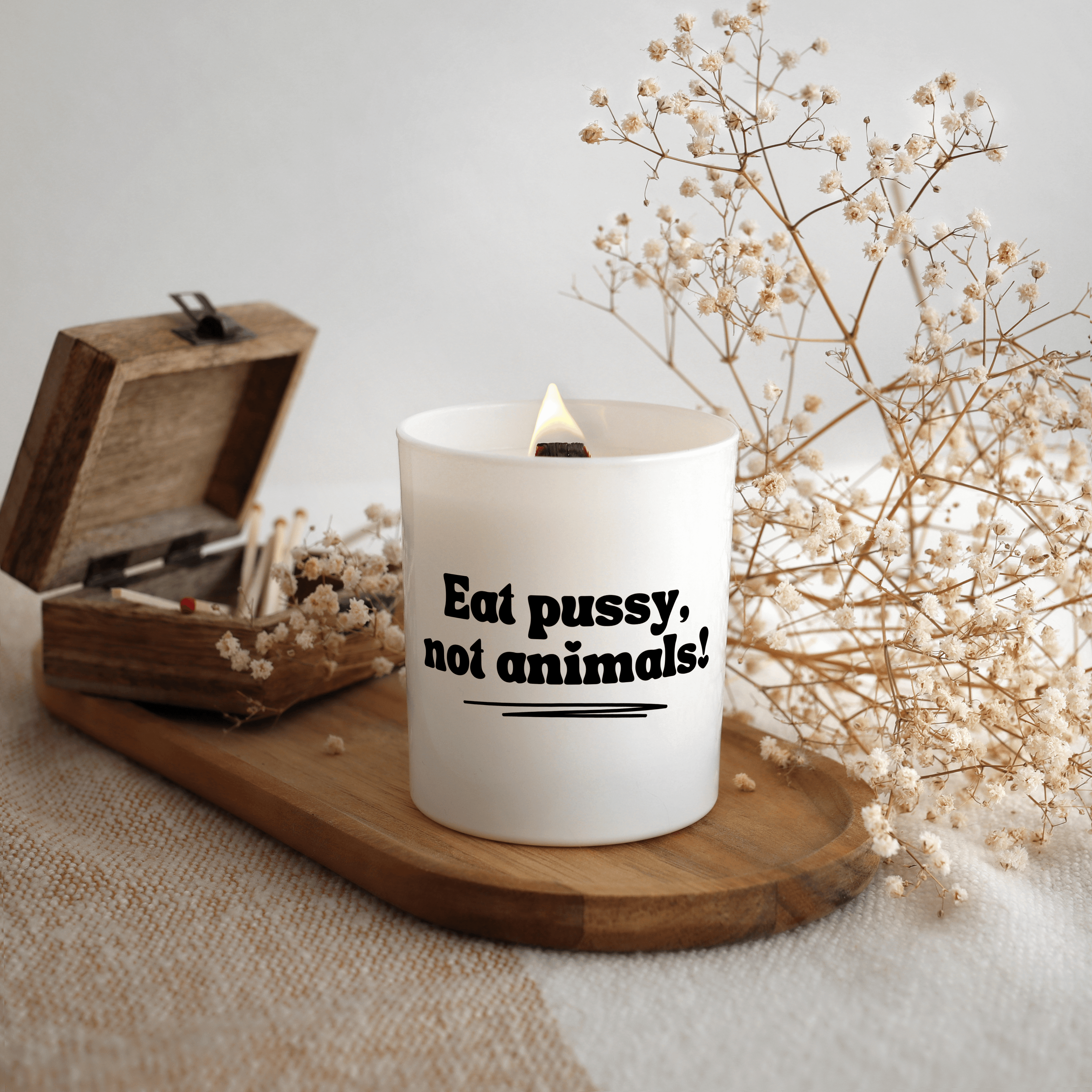 KDH  Duftkerze | Eat pussy not animals!