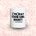 Duftkerze „(TR)EAT YOUR GIRL RIGHT!“ von Kerzen der Herzen, Sojawachs im Glas