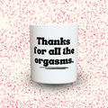 Duftkerze „Thanks for all the orgasms.“ von Kerzen der Herzen, Sojawachs im Glas