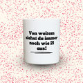 Duftkerze „Von weitem siehst du immer noch wie 21 aus!“ von Kerzen der Herzen, Sojawachs im Glas