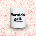 Duftkerze „Vorsicht geil.“ von Kerzen der Herzen, Sojawachs im Glas