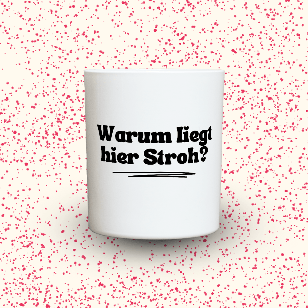 KDH  Duftkerze | Warum liegt hier Stroh?