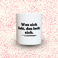Duftkerze „Was sich liebt, das leckt sich.“ von Kerzen der Herzen, Sojawachs im Glas