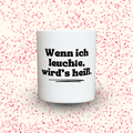 Duftkerze „Wenn ich leuchte, wird’s heiß.“ von Kerzen der Herzen, Sojawachs im Glas