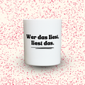 Duftkerze „Wer das liest, liest das.“ von Kerzen der Herzen, Sojawachs im Glas