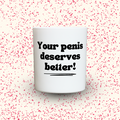 Duftkerze „Your penis deserves better!“ von Kerzen der Herzen, Sojawachs im Glas