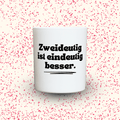 Duftkerze „Zweideutig ist eindeutig besser.“ von Kerzen der Herzen, Sojawachs im Glas